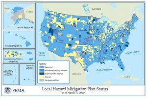 Status of Hazard Mitigation Plans across the US