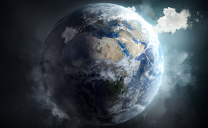Climate change globe